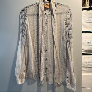 Tory Burch Black and White Polka Dot blouse